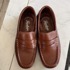 Florsheim Men's Chestnut Brown Leather Penny Loafers